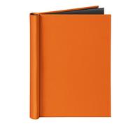 VELOFLEX Velocolor 4944330 Attache-serrage, format A4, avec structure en lin, capacité max. 150 feuilles, orange, 1 pièce