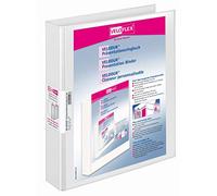 Veloflex VELODUR classeur à anneaux polypropylène (PP) Blanc - classeur à anneaux polypropylène (PP), blanc, A4, 300 feuilles, 80 g/m², 3 cm)