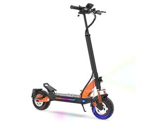 VELOFLOW Trottinette électrique pour adultes, Pneus de 10 pouces, Moteur sans balais de 500W, Vitesse de 25 km/h, Autonomie de 45 km, Charge de 150 kg, Écran de 12,4 cm, Trottinette électrique pliable