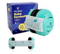VELOGA Cache-oreilles pour bébé de 0 à 36 mois, certifié CE et UKCA, protection auditive réglable et confortable pour le sommeil, les voyages et les événements bruyants (vert)