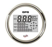 Vélomètre de 85mm GPS, compteur vitesse, lunette blanche d'acier inoxydable la plaque frontale 316 d'indicateur numérique for le camion voiture Pour usage en laboratoire