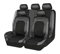 VELOMY 9Pcs Ensembles De Housses Siège Voiture,pour Citroen C3 Aircross SUV 2017-2021. Housse de siège Avant et arrière en Cuir PU, Ensembles complets,D