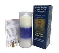 Velon Anima del Retraite Bougie renforcée avec prière pour éloigner les ennemis, les envies ou les voisins