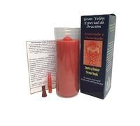 Velon brun et clouté bougie renforcée avec prière pour attacher et dominer la personne aimée