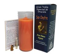 Velon Saint Onuphre bougie renforcée par prière pour attirer de l'argent urgent