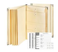 Veloron Life Organizer, Veloron The Folio - Organiseur de vie, classeur Veloron, organiseur de documents Veloron, organiseur de documents de vie (kaki)