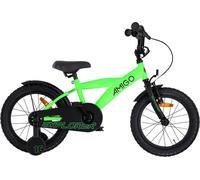 Vélos enfants AMIGO garçons Explorer 16 pouces 23 cm garçons frein à rétropédalage vert/noir