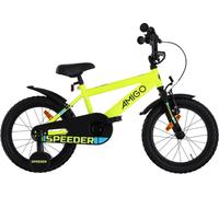 Vélos enfants AMIGO garçons Speeder 16 pouces 27 cm garçons frein à rétropédalage jaune/noir