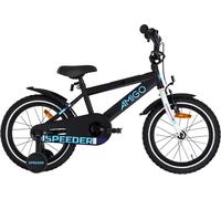 Vélos enfants AMIGO garçons Speeder 16 pouces 27 cm garçons frein à rétropédalage noir/bleu