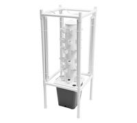 Velosh Hydrotower - Tour hydroponique verticale à 30 trous - Kit de germination à 6 étages pour plantes d'intérieur - Kit de culture hydroponique avec LED pour herbes, fruits et légumes