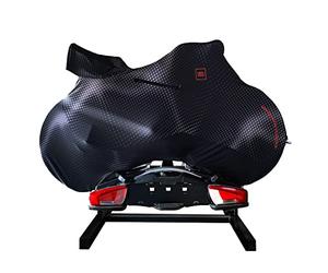 VELOSOCK Carbon Black Housse Vélo Triathlon & CLM - Housse Déperlante pour Rangement Intérieur & Extérieur & Transport (Déperlant-TRIATHLON)