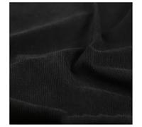 Velours Côtelé 50 Cm X 150 Cm Tissu D'Ameublement Vendu Au Mètre Décoratif Pour Couture Artisanat Vêtements Canapé(Black,1.5x10m)