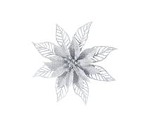 Velours de 15 cm - Taille L - Convient pour les fêtes d'arbres de vacances et la maison (argent, 15 cm)