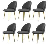 Velours De Salle À Manger Couvre Housse De De Chaise Scandinave Housse De Chaise Arc De Coquille 4/6 Pieces De Chaise Extensible sans Accoudoirs pour Mariage Hôtel, Restaurant ( Color : M , Size : 6PC