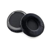 Velours Doux Coussinets d'oreille Remplacement Oreillettes Couvre Oreiller Cache-Oreilles for Samson SR850 SR-850 Casque Manchon en Mousse(Black)