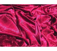 velours écrasé Tissu Matière - BORDEAUX - Rouge, 1/8Mtr - 50cmx37cm