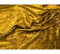 velours écrasé Tissu Matière - DORÉS - Or, 5Mtr - 500cmx150cm