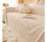 Velours Housse de Canapé 3/4/5/2 place d'angle Serviettes de Couverture Chaude de Canape Couvre Canapé Revêtement de Canapé en Forme de L Anti - Griffure de chat Couverture Universelle ( Color : #1 ,