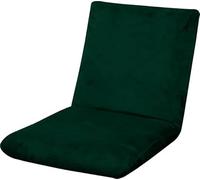 Velours Housse de Chaise Gaming Sol Pliable Réglable Soft Slipcover Fauteuil Méditation Lounge Relaxation Protecteur Lavable Amovible Non-Slip(Green)