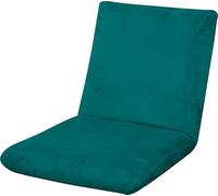 Velours Housse de Chaise Gaming Sol Pliable Réglable Soft Slipcover Fauteuil Méditation Lounge Relaxation Protecteur Lavable Amovible Non-Slip(Emerald Green)
