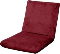 Velours Housse de Chaise Gaming Sol Pliable Réglable Soft Slipcover Fauteuil Méditation Lounge Relaxation Protecteur Lavable Amovible Non-Slip(Burgundy)