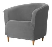 Velours Housse de Fauteuil Extensible 1/2 Place Housse de Fauteuil Extensible Club Universel Amovible Lavable Couverture de Fauteuil Chesterfield Protecteur de Fauteuil pour Salon Tub Chair (Color :