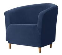 Velours Housse de Fauteuil Extensible 1/2 Place Housse de Fauteuil Extensible Club Universel Amovible Lavable Couverture de Fauteuil Chesterfield Protecteur de Fauteuil pour Salon Tub Chair (Color :