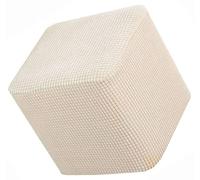 Velours Housse de Pouf Ottomane Carrée/Rond 40x40/45x45 Extensible, Housses de Repose-Pieds en Jacquard Doux pour protéger Le Repose-Pieds, Housse de Pouf avec Fond élastique ( Color : B , Size : 35X3