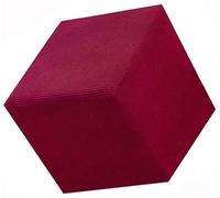 Velours Housse de Pouf Ottomane Carrée/Rond 40x40/45x45 Extensible, Housses de Repose-Pieds en Jacquard Doux pour protéger Le Repose-Pieds, Housse de Pouf avec Fond élastique ( Color : E , Size : 38X3