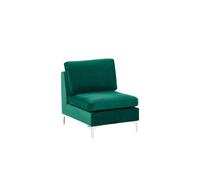 Velours Module Fauteuil Vert Evja Vert