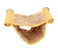 Velours Mou de Diamant Conception de Deux Couches, Jaune 17x12x3 cm de hérisson de Hamster de Cochon d'Inde Lit Chaud d'hamac de nid de Cochon d'Inde d'animal
