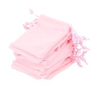 Velours Pochettes à Bijoux Rose à Cordon 25 Pièces | Rangement Pratique pour Petits Objets, Tri Facile, Usage Boutique ou Maison, Finition Unie, pour Artisans