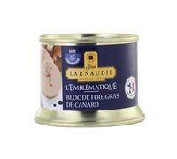 Velouté parfum d'Armagnac, éclat de canard - Bloc de foie gras de canard du Sud-Ouest 150 g - JEAN LARNAUDIE - Lot de 2