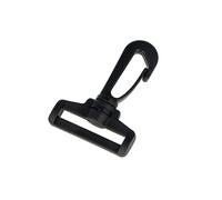 VELOX Mousqueton Anneau Rectangulaire Plastique Noir 39 mm 5u.