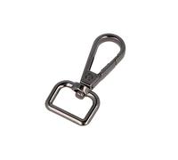 VELOX Mousqueton Anneau Rectangulaire Zamak Nickel Noir 17 mm 5u.