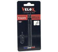 Velox Prolongateurs de Valve 80mm - Noir (la Paire) - Noir, La Paire, 80mm, Presta