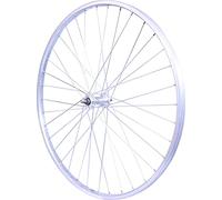 Roue vtt 26"" av ecrou axe plein v-brake jante argent mach1 m110 evo moy miche magnum 36 t