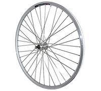 VELOX Roue VTC 700X35 Arriere M240 ALU RENFORCE MOY MICHE Magnum Argent Blocage RL 6-7V. Special LOUEUR (Jante Double PAROI avec Oeillets-RAYONNAGE INOX)