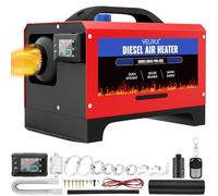 VELPAX Chauffage Diesel 8 KW 12V Tout-en-Un Portable Chauffage à Air Diesel,0,16-0,52 L/h Réchauffeur d'air Diesel 8-36 ℃ Réglable 15-20 m² Contrôle Intelligente LCD Réservoir 5 L pour Bateau Auto