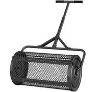 VELPAX Épandeur De Compost 48 litres, Modèle Robuste, Épandeur De Tourbe avec poignée en T, Épandeur Professionnel D'engrais pour Pelouse, Multifonctionnel pour L'entretien des Pelouses