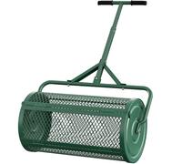 VELPAX Épandeur De Compost 48 litres, Modèle Robuste, Épandeur De Tourbe avec poignée en T, Épandeur Professionnel D'engrais pour Pelouse, Multifonctionnel pour L'entretien des Pelouses
