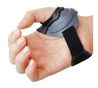 Velpeau CMC Orthèse de pouce pour l'arthrose, soulagement des douleurs articulaires CMC, douce et confortable, stabilise l'articulation CMC sans limiter la fonction de la main (gris, main droite, L)