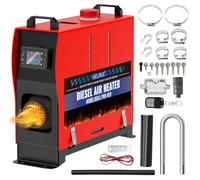 VELPEX Chauffeur Diesel 8KW 110VChauffeur à air Diesel Portable, avec Télécommande Grand écran LCD,Intelligente Télécommande 18-40°CRéglable,pour RV Yacht, Camion, Famille,Bateau,etc(Red)
