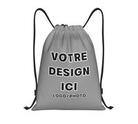velquessa sac a dos personnalisable Ajouter un logo/texte/photo/nom sac de sport personnalisée,sac sport homme et femme, sac piscine enfant, gym bag Enfant, sac à cordon sport la plage et les loisirs