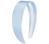 VELSCRUN Bandeau bleu pour femmes et filles de 4,1 cm de large, bandeaux en satin pour femmes, solides, simples, vacances, cosplay, Halloween, accessoires de cheveux, cadeaux pour mères et sœurs
