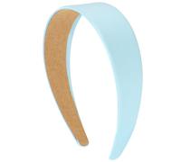 VELSCRUN Bandeaux bleus pour femmes et filles de 4,1 cm, en satin soyeux pour Halloween, vacances, bandeau fin, solide, simple, cosplay, accessoires de cheveux pour mères et sœurs