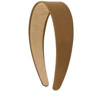 VELSCRUN Bandeaux marron pour femmes et filles de 4,1 cm, en satin soyeux pour Halloween, vacances, bandeau fin, solide, simple, cosplay, accessoires de cheveux pour mères et sœurs