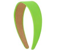 VELSCRUN Bandeaux verts pour femmes et filles, 4,1 cm, en satin soyeux pour Halloween, vacances, bandeau fin, solide, simple, cosplay, accessoires de cheveux pour mères et sœurs