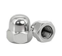 VELSIN 10 Pièces M8 Écrous Borgnes - Ecrou Borgne Hexagonaux en Acier Inoxydable Ecrou Borgne Hexagonaux Cache ecrou pour Vis Boulons Filetés & Tiges Filetées Cache-écrous