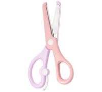 VELSIN Ciseaux de Sécurité pour Enfants - Ciseaux de Bricolage avec lames en Acier Inoxydable et Bord de Sécurité pour Enfants, Maternelle, Débutants, pour Droitiers/Gauchers, Rose-Violet